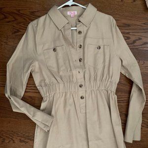 Tan Shirt Dress from Pink Lily